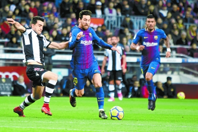 Lionel Messi når legendarisk rekord